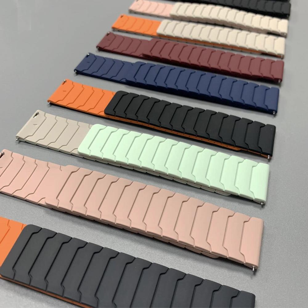 22mm Magnetic Loop Strap For Xiaomi Watch S4/S3/S2 46mm/Watch S1 Pro Active Sports Band For HUAWEI WATCH GT 5 Silicone Watchband