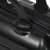 14"/19" 2-piece ABS Spinner Luggage Set with Combination Lock & 14" Cosmetic Bag (black)