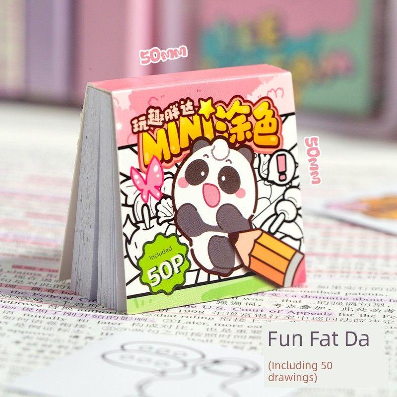 

Grade Three Class Two Mini Coloring Doudou Book Dressing up Stickers Original High-Looking Value Handmade Educational Toys Color Lead Painting Book Fun Fat Da (including 50 pictures)