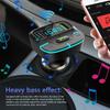 Car Music Adapter Wireless Fm Transmitter Radio Receiver Hifi Bass Car Accessories Led Display Wireless Radio For Vehicle Car