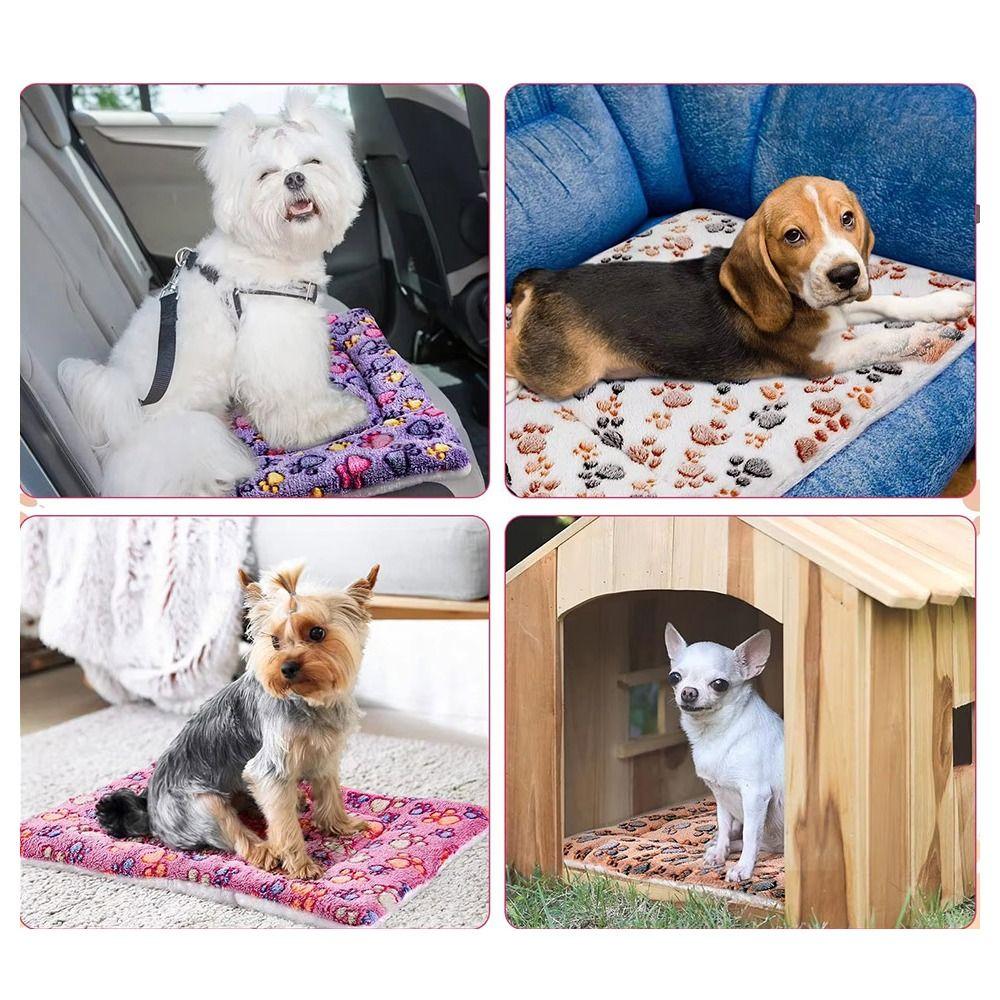 Dog Cat Accessories Dogs Pet Pad Blanket Thickened Warm Kitten Cushion Pet Sleeping Bed Mat