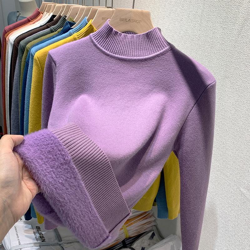 Plus Size Cartoon Knit Pullover Sweater: Cute, Loose Fit, Mid-Length, Perfect for Autumn/Winter.