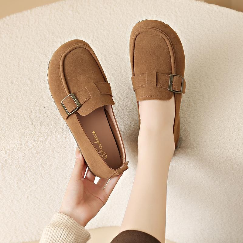 Fashion CRLAYDK Fashion Women's Casual Loafers Slip On Flat Shoes Comfort Penny Dressy Ladies Work Walking Office Suede Moccasins