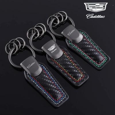 Pour ATS BLS CT4 CT5 CTS ESCALADE SLR SLS SRX STS XLR XT4 XT5 XT6 XTS Porte-clés Porte-clés en Cuir avec Logo de Voiture en Alliage