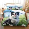 Sheepdog-themed Pastoral Bedding Set Gift, Featuring Adorable Dog Print Duvet and Pillowcases, Suitable for Single/double/king/extra King Beds.