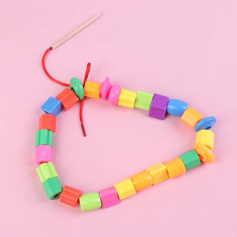 Crafts Lacing Beads Toy Training Toys Rainbow Lacing Beads Toys  Kids Toys