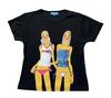 Spring and Summer Hot-selling New European and American Simple and Fashionable Multi-pattern Heat Transfer Trendy Girl Slim Short Sleeves