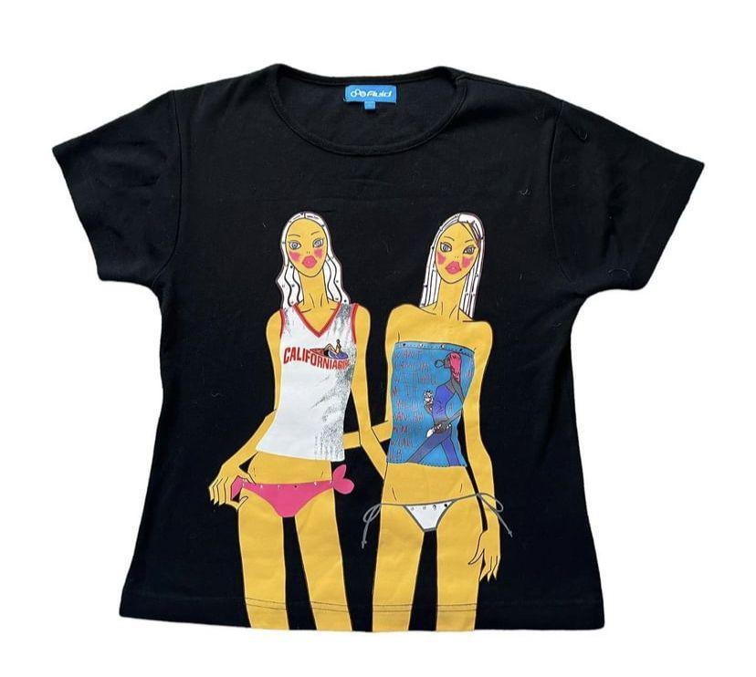 Spring and Summer Hot-selling New European and American Simple and Fashionable Multi-pattern Heat Transfer Trendy Girl Slim Short Sleeves