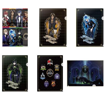 Disney Twisted Wonderland Clear File Set B Set 6 Sheets Visual B Group/Leona Kingscholar/Idia Shroud/Maleus Draconia/Emblem/Key