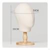 Espositore da Tavolo per Cappelli Manichino Versatile in Legno Testa di Manichino Legno Massiccio Espositore da Banco per Cappelli per Rivenditori,