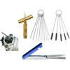 Carburetor Carbon Dirt Jet Remove 13 Cleaning Needles 15 Brushes Tool Kit
