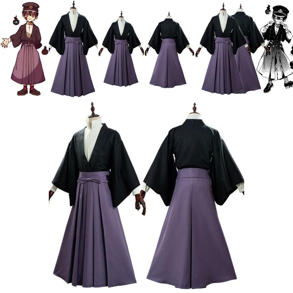 Fancy Toilet Bound Hanako Kun Tsukasa Yugi Cosplay Costume Kimono Shirt Outfit Hat Set For Parties And Carnivals