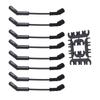 Spark Plug Wire Set 8mm Dia 500Ohmsft Black Stainless Steel Plug 9070CK Replacement for GM LS