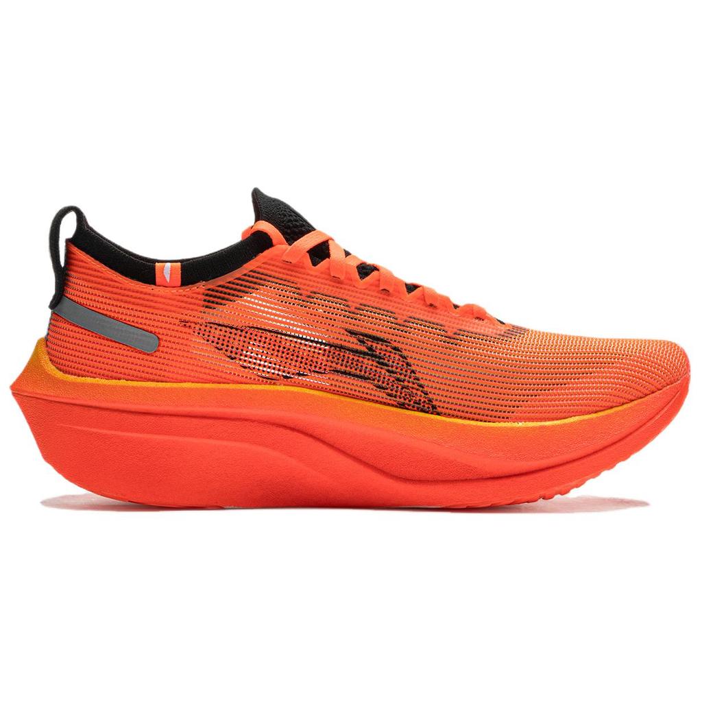 Li Ning Feidian 4 Elite Carbon Plate Running Shoes Unisex Sneakers Orange Black ARMU007-27