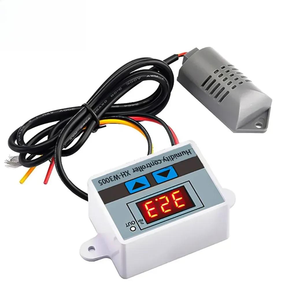 XH-W3005 110V 220V 12V Digital Humidity Controller Hygrometer Control Switch 0~99%RH Hygrostat W/ Humidity Sensor