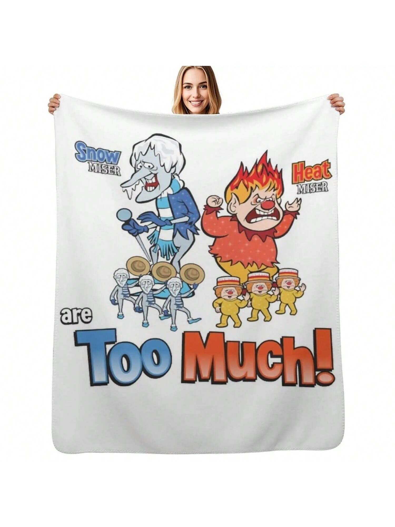 Miser Brothers - Too Much! Classic Throw Blanket Fashion Sofas Luxury Designer Travel Bed Linens Blankets 75X95CM