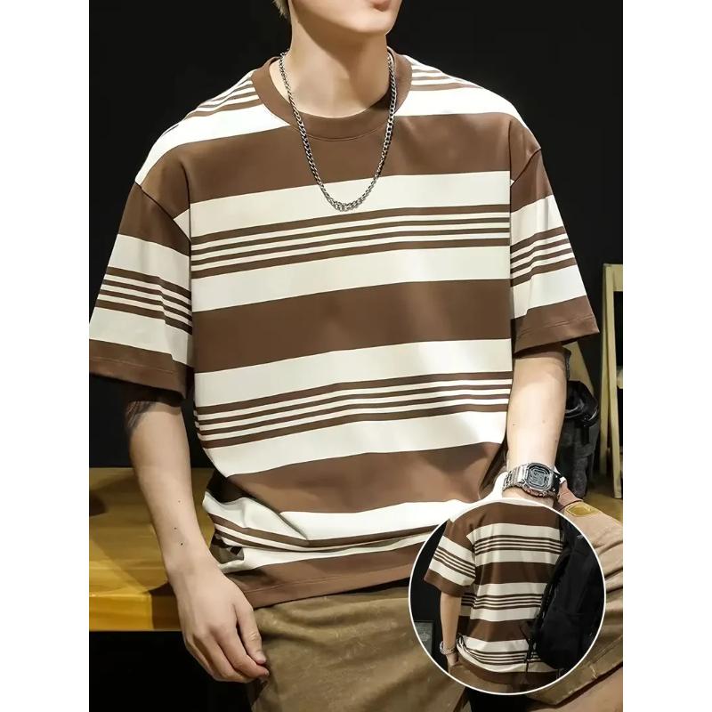 Fashion Printed Short Sleeve Men's Comfort Top Loose T-Shirts Men’s