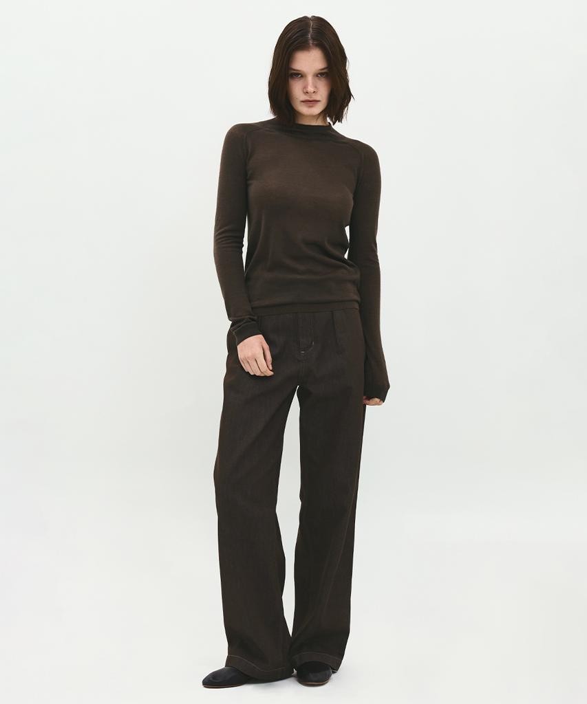 ROUGH SIDE WHITE LABEL Breezy Knit Brown