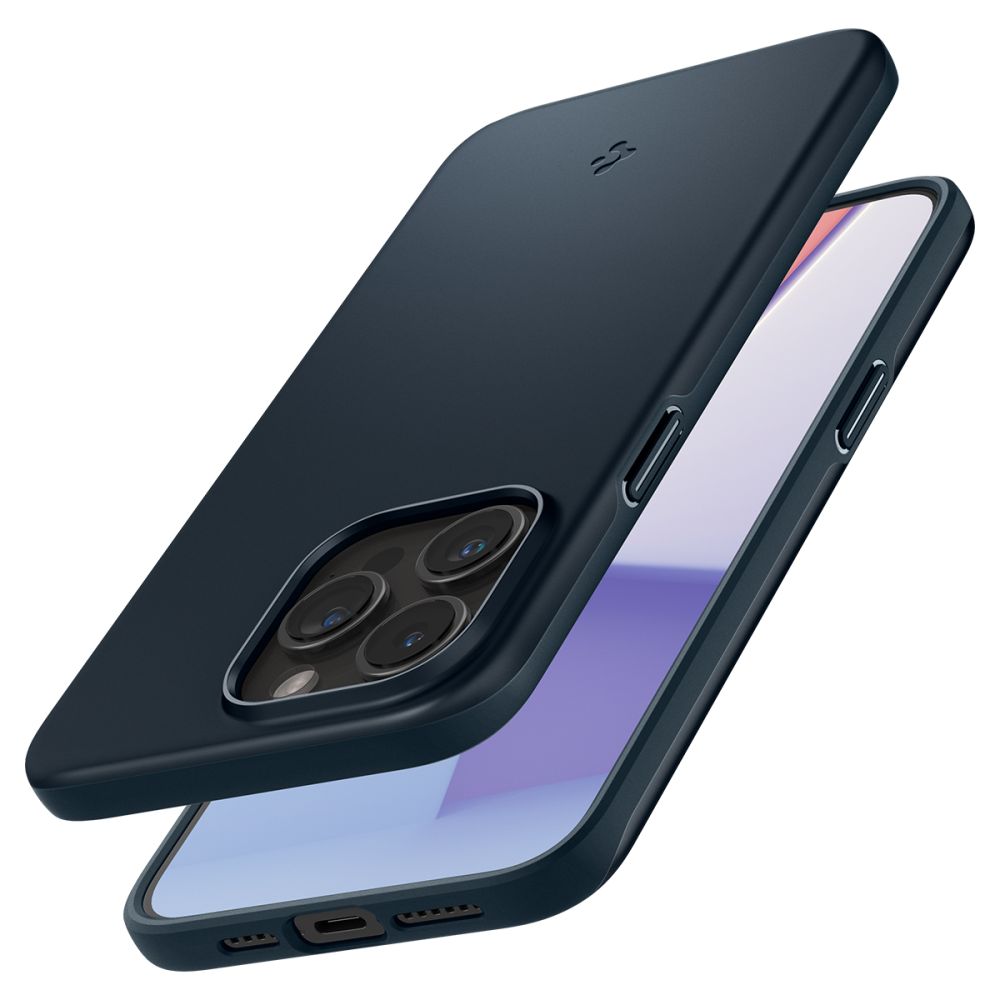Spigen Dünne Passform iPhone 15 Pro Max Metallschiefer