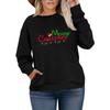 Women's Fashionable Casual Plus-Size Long Sleeve Pullover Printed Sweatshirt