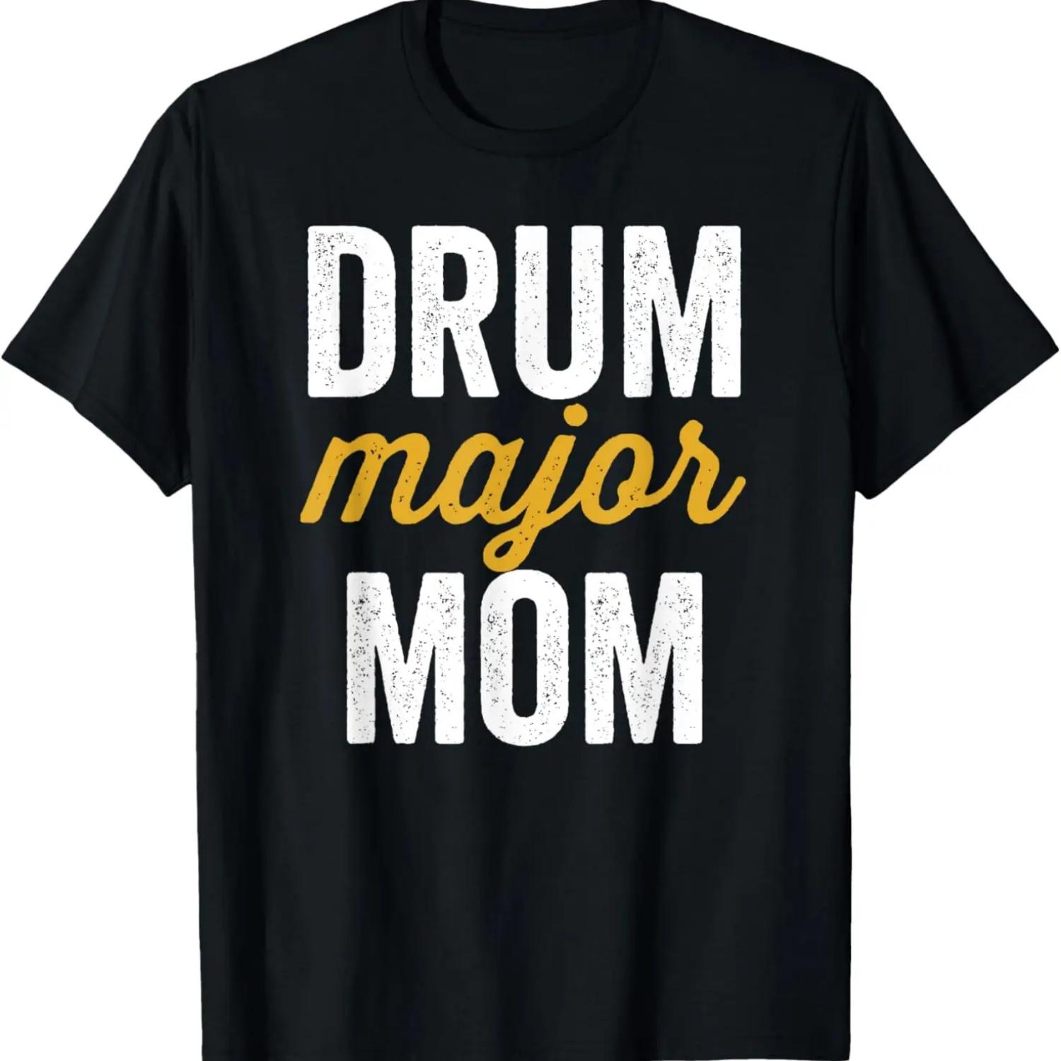 

2024 Senior Drum Major Mom Marching Band Parent T-Shirt XXXXXL чёрный