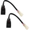 Ymiko Heated Washer Nozzle,1 Pair Front Washer Nozzle Heated Anti Crack Rugged Replacement Compatible with MK4, OEM 6E0955986B