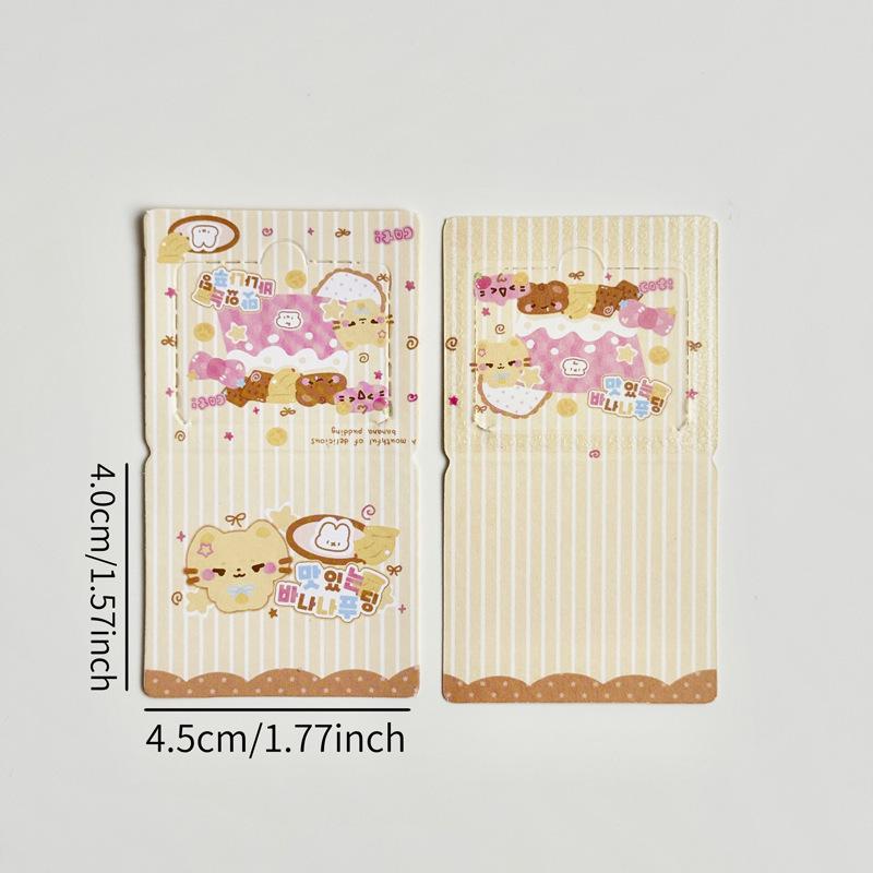Adorable Handmade Cartoon Tear-Off Surprise Message Cards – Creative Folding Gift