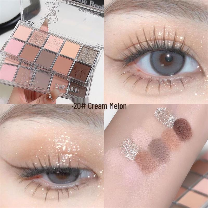 Палетка теней для век Dikalu Stardust 10 цветов: Мерцающий, Матовый и Глиттерный