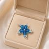 Retro Style Brooch Five-Sided Brooch with Curved Starfish Imitation