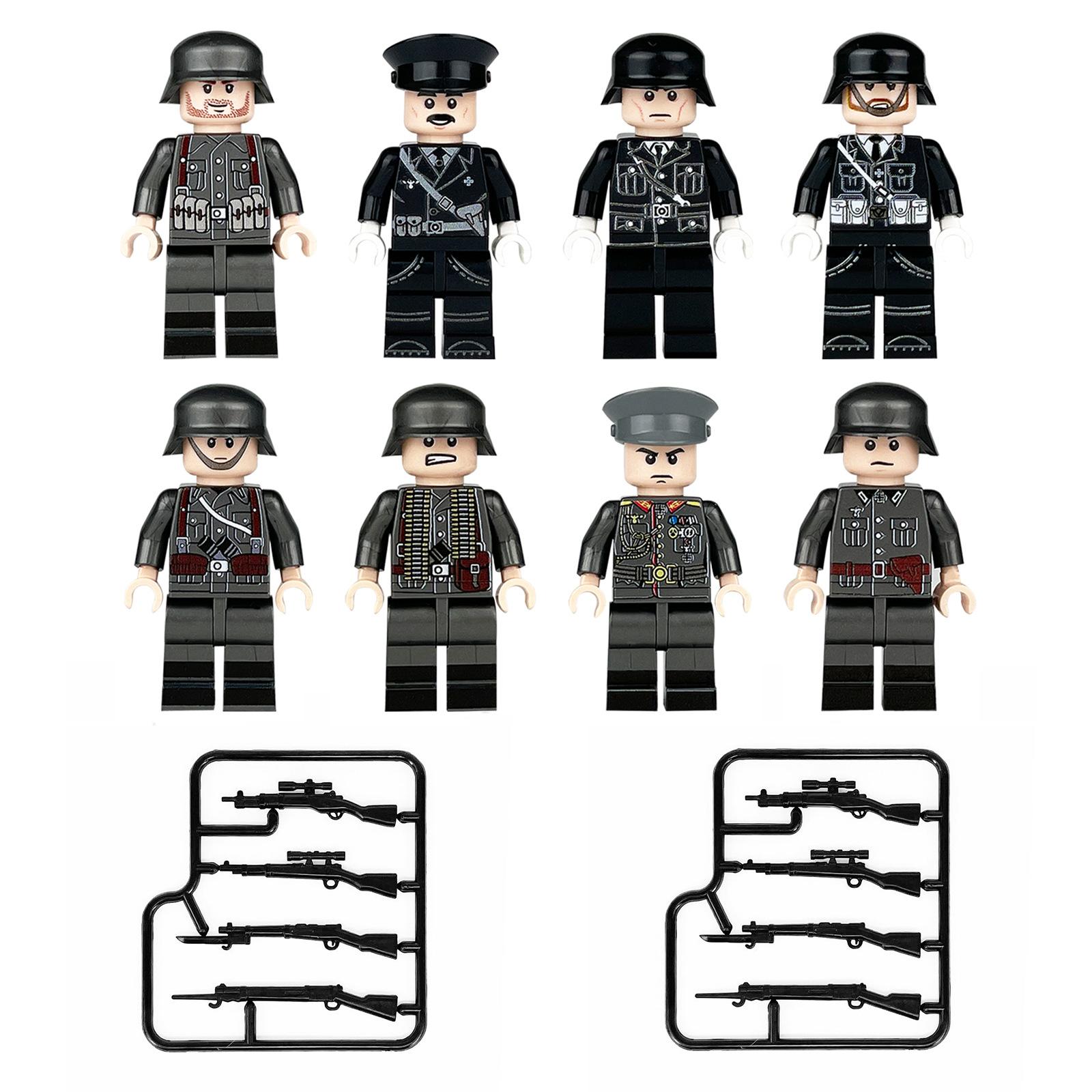 

Набор фигурок военных строительных блоков антитеррористических сил, кукла солдата спецназа, игрушка для сборки из мелких деталей