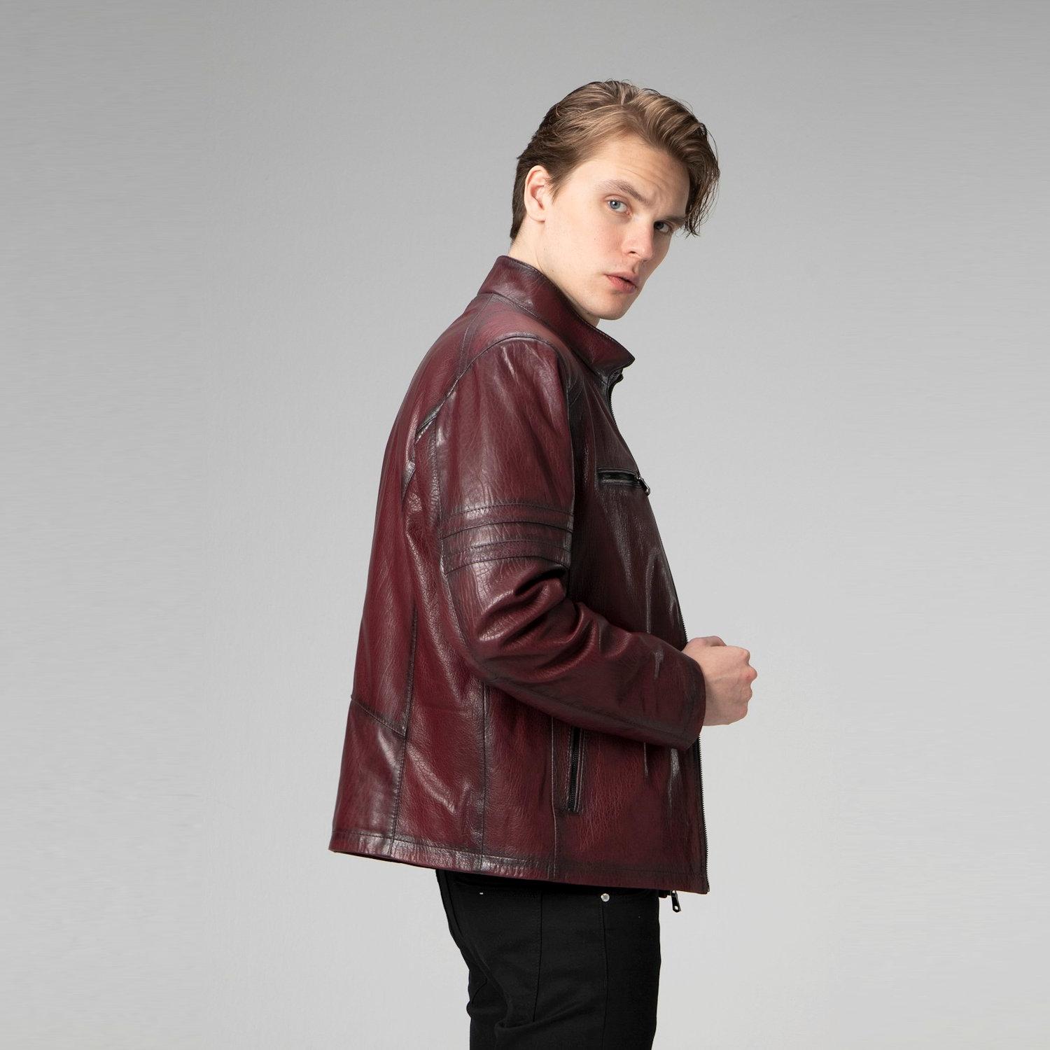 

Dericlub Man Пальто из 100% натуральной кожи XS кларет