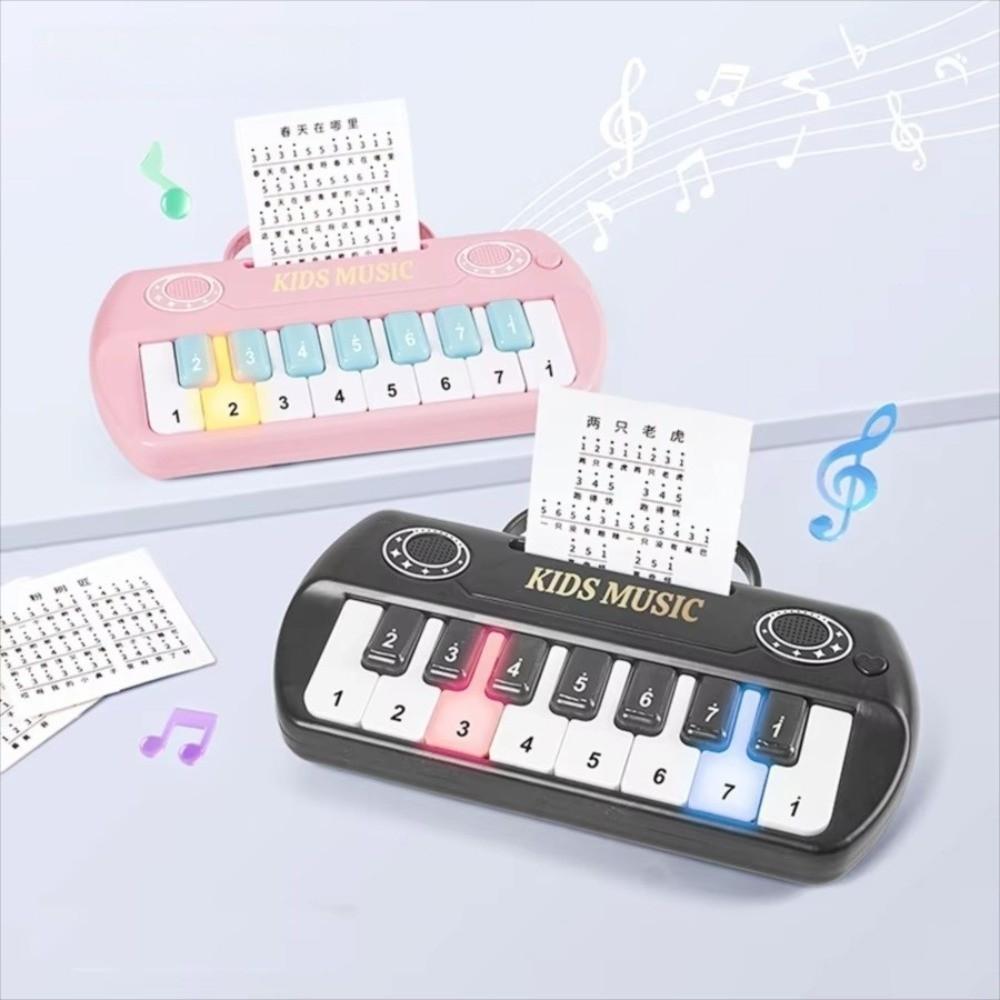 Digital Keyboard Musical Instrument Toy LED Light Music Learning Toy Mini Electronic Piano  Kids
