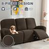 3 Seater Stretch Thicken Recliner Sofa Cover Relax Armchair Couch Slipcovers Non-slip Furniture Protector Living Room Decor