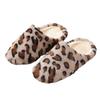 Slippers, Leopard Print, Women's, Men's, Boa Lining, Couple, Indoor Slippers, Soft Slippers, European and American Rooms, Bare Feet, Fur, Heat