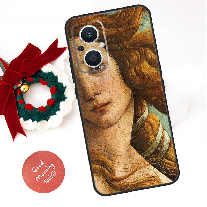 Art Paintings The Birth Of Venus Funda For OPPO Reno 10 11 12 13 14 Pro 11F 12F 13F 14F 7 8 Lite OPPO Find X8 X6 X9 Pro Case