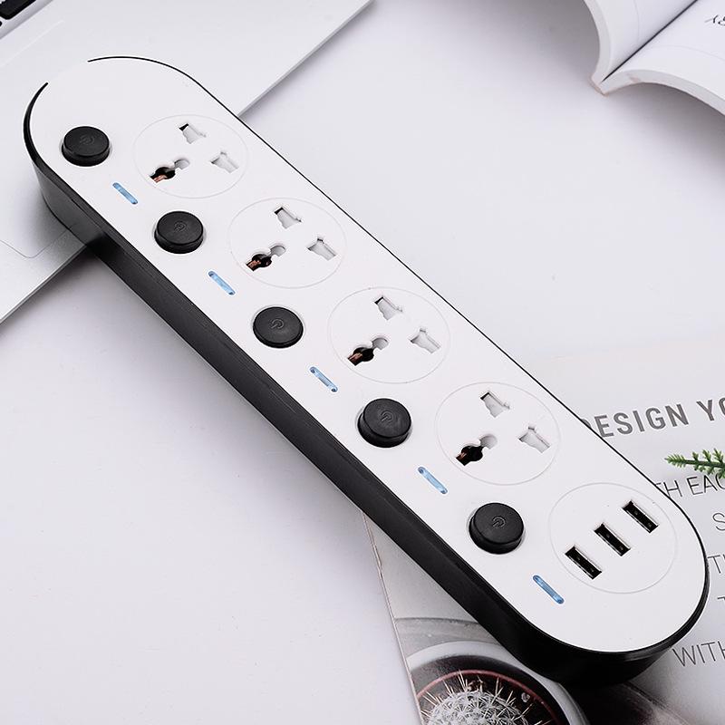 

Multi Switch Foreign Trade British Standard with USB Socket Household Power Strip with Multi Port Fast Charging 2035usb- 2m european style