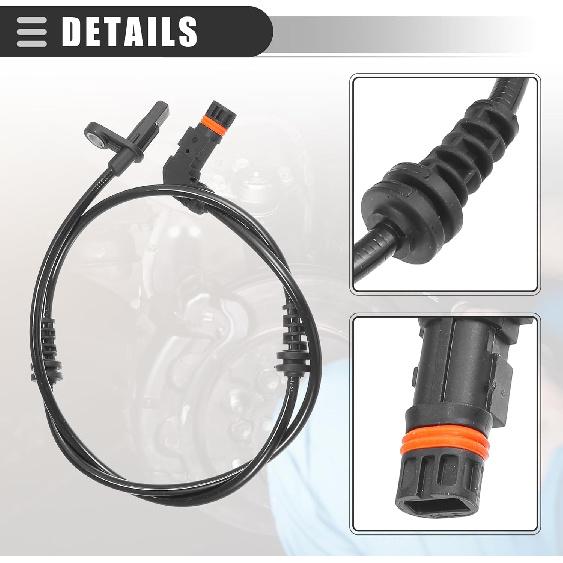 Motoforti Front Left or Right ABS Sensor, Wheel Speed Sensor, for Mercedes-Benz GLK250 GLK350 2013-2015, No.2049053105