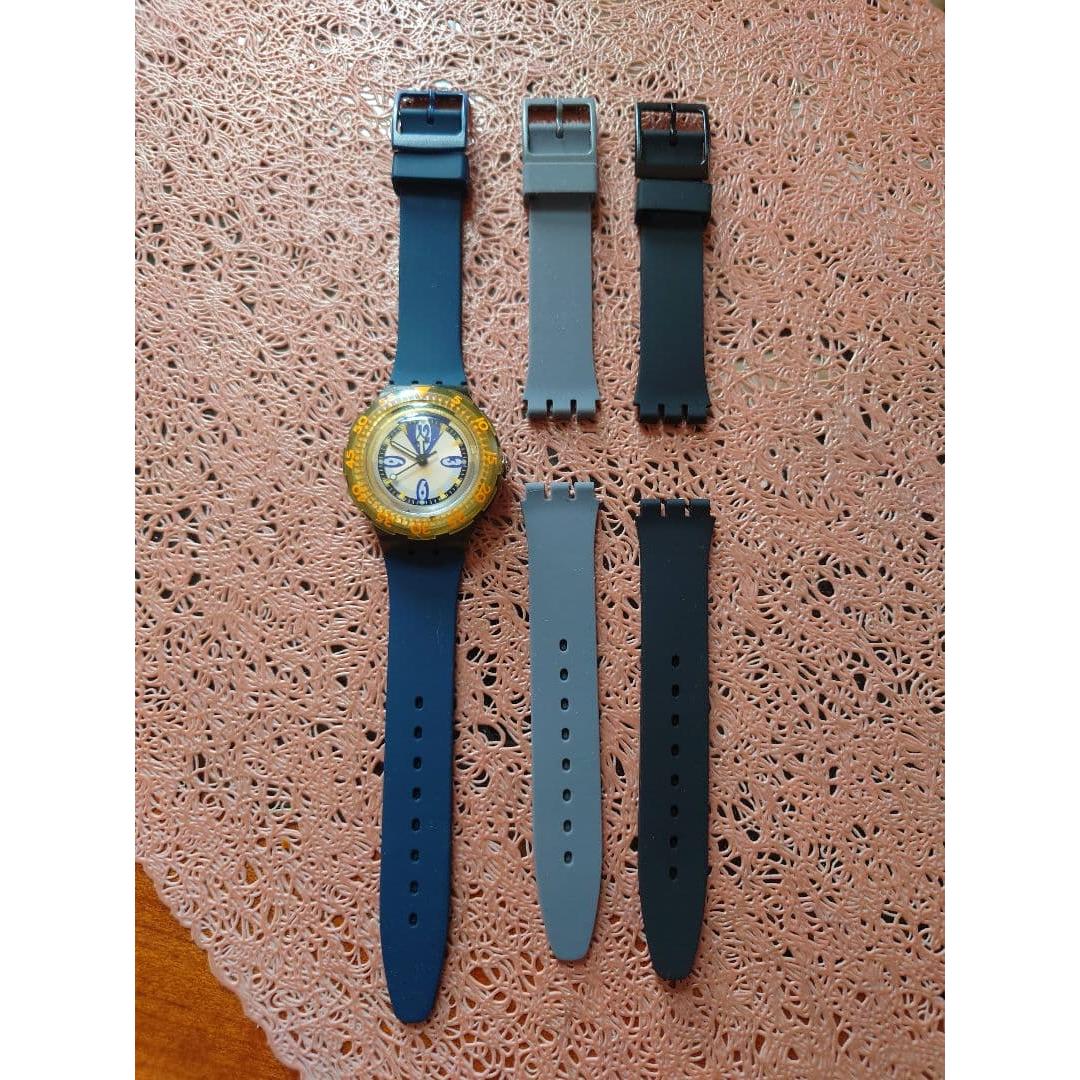 Used Swatch watch with replacement strap