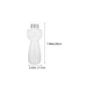 Cat Design 5Pcs Transparent PET Juice Bottles Reusable Leakproof Beverage Containers for Juicing Drinks Milktea Water Storage