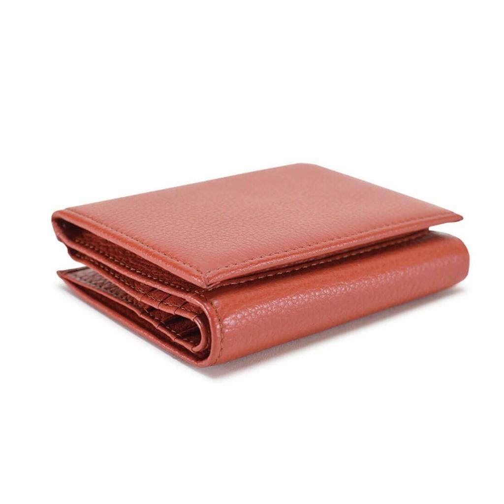 Barcos Soft Leather Bifold Wallet for Men and Women, Compact Mini Wallet with 8 Card Slots and Coin Purse, Box-Shaped Design, Perfect for Everyday