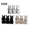 Easter Bunny Ornament Ornament, One-piece Molded Figure, 3D Printed Rabbit Decor Design Decorative Figurine for Living Room Bedroom