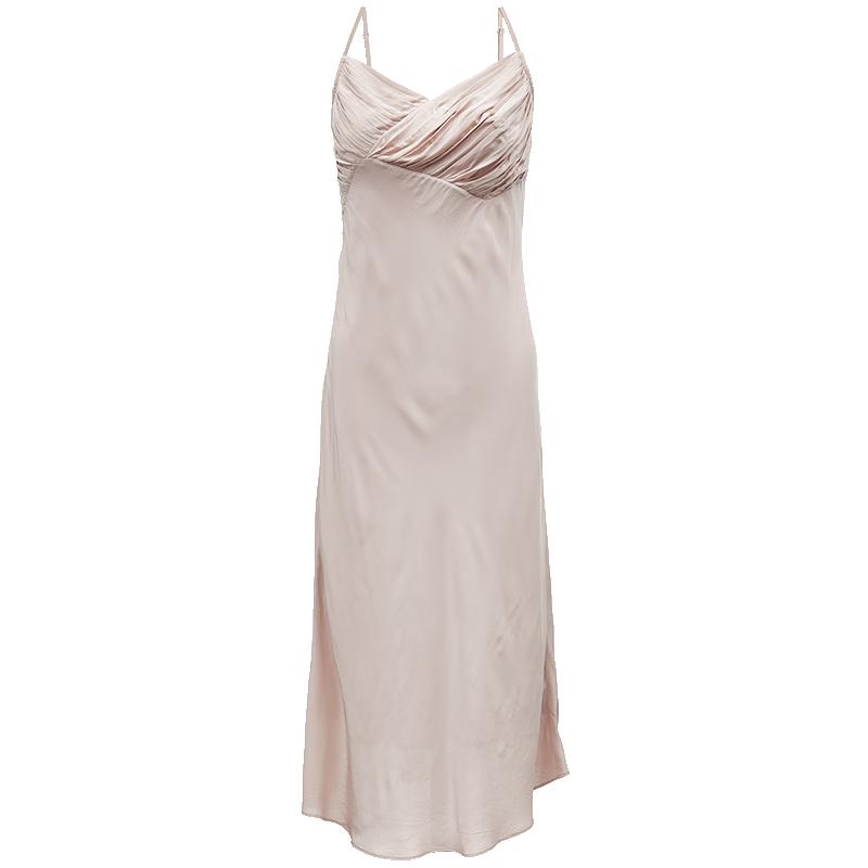 

ONLY 2024 French Silky Spaghetti Strap Maxi Dress L