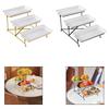 3 Tier Serving Tray, Sturdy, Serving Platters, Fruit Dessert Stand, Cupcake Display Stand, Multifunctional for Cake, Cupcakes