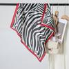 70CM New Leopard Print Square Scarf Women's Imitation Silk Scarf Casual Versatile Decoration Small Neck Scarf Hijab