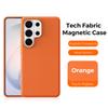 Magnetic Tech Fabric Phone Case For Samsung Galaxy S24 S25 S26 Ultra For Magsafe Wireless Charging TechWoven Anti-Slip Cover