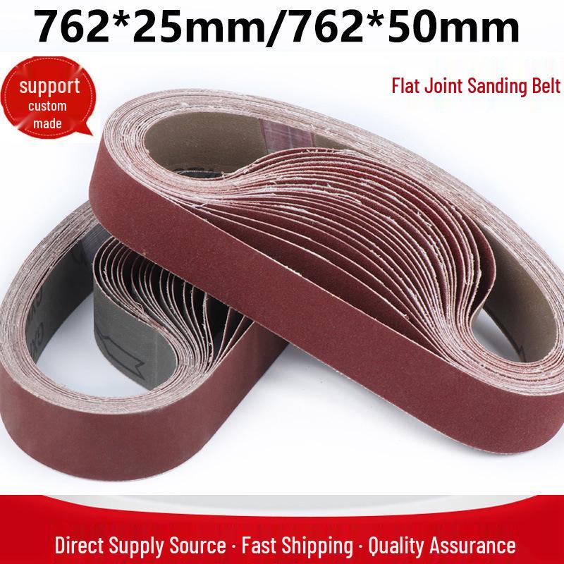 Sanding Belts: 762x25mm & 762x50mm for Metal, Stainless Steel Grinding & Polishing