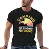 Camping Is Nicer With A Dog Camper Gift Tshirt T Shirts For Unisex Cotton Funny Unisex T Shirts Cotton Tshirt