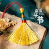 2026 Year of the Horse Mini Broom Pendant with Five-Color Rope – Handmade Dragon Boat Festival Gift
