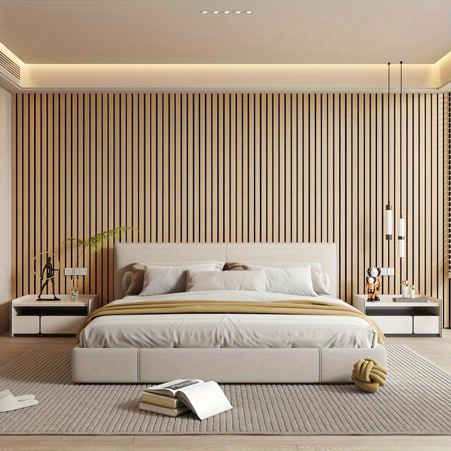 3D Wood Grain Wall Panel,Self-Adhesive Foam Thickened Wallpaper,Home Decoration Wall Sticker,Peel and Stick,Easy To Clean & Cut