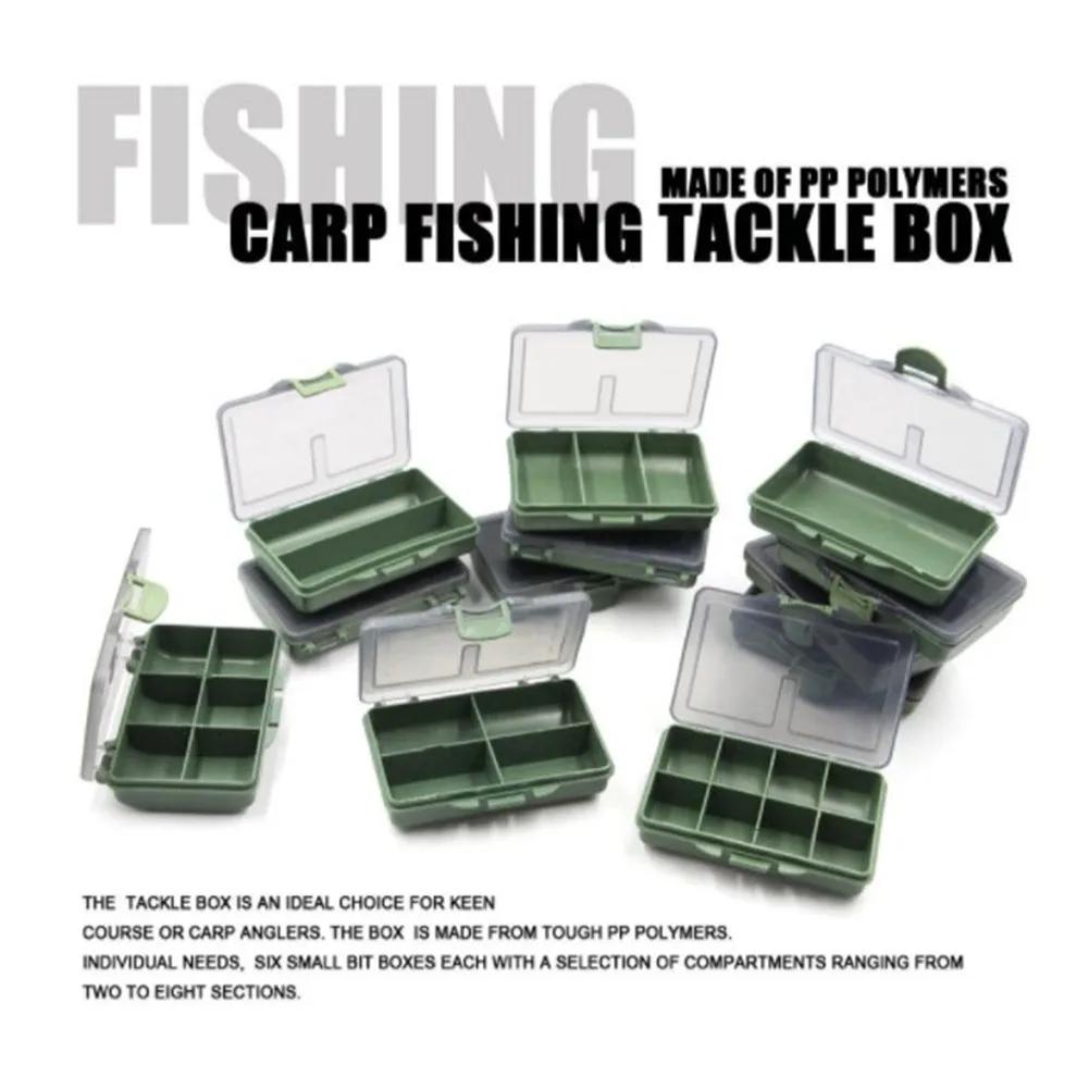 1-8 Compartments Fishing Tackle Box Waterproof Bait Storage Box with Partition for Carp Fishing Accessories Lure Hook Box